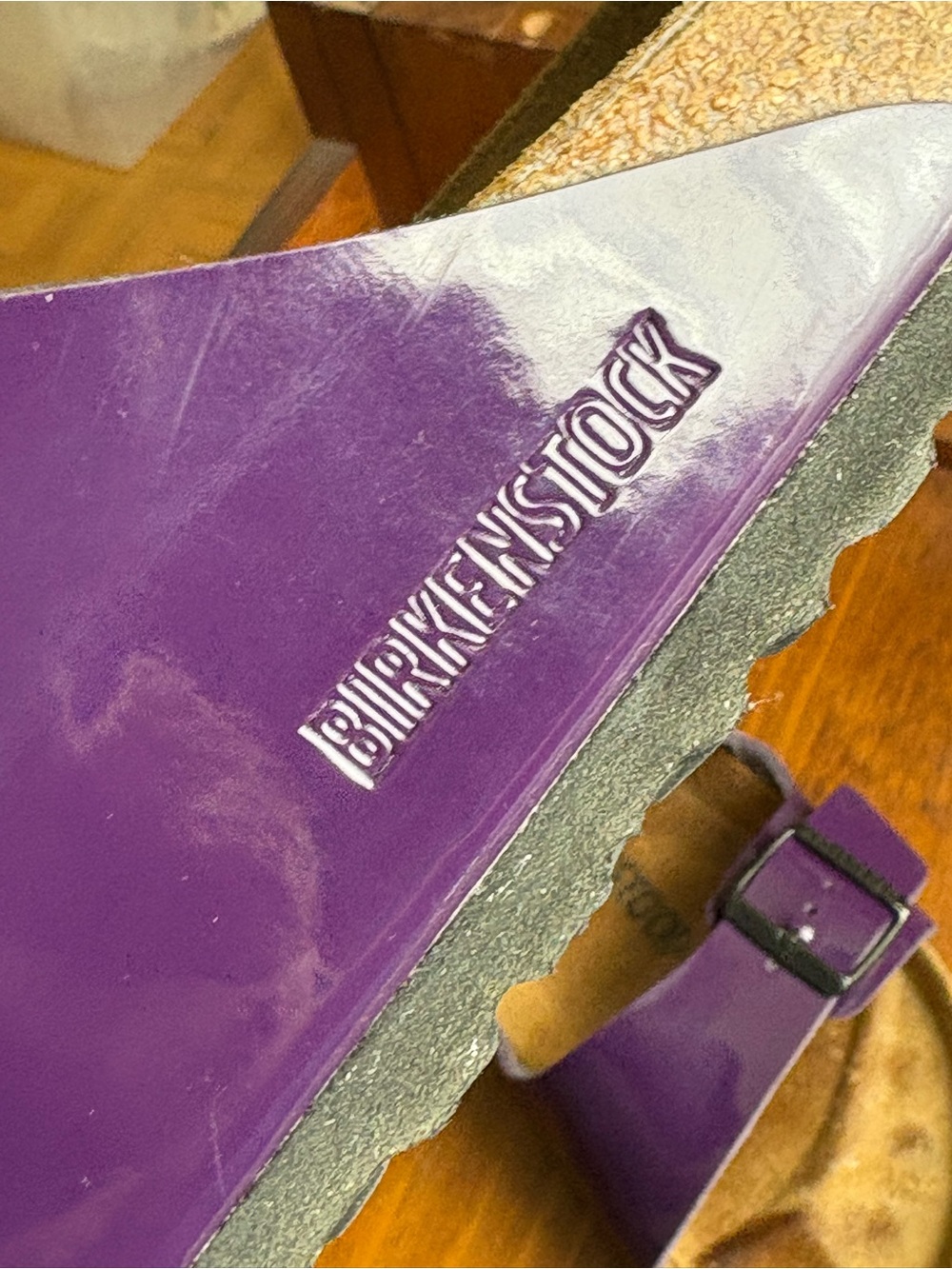 Birkenstock 42 Patent Plum Purple Arizona Sandals - Picture 9 of 14